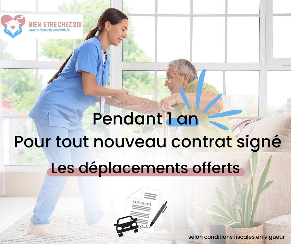 déplacements offert contrat aide a domicile